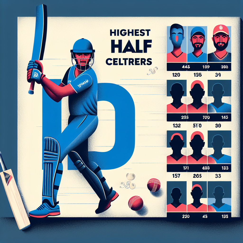 highest half centuries in ipl